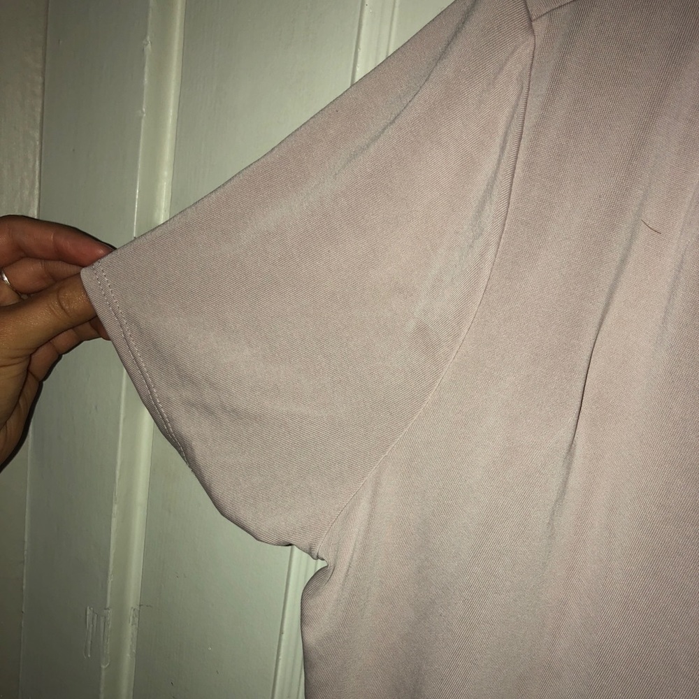 Blush BP tie-front top - Picture 3 of 4